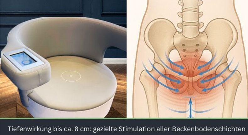 Stuhl zur Beckenbodentherapie