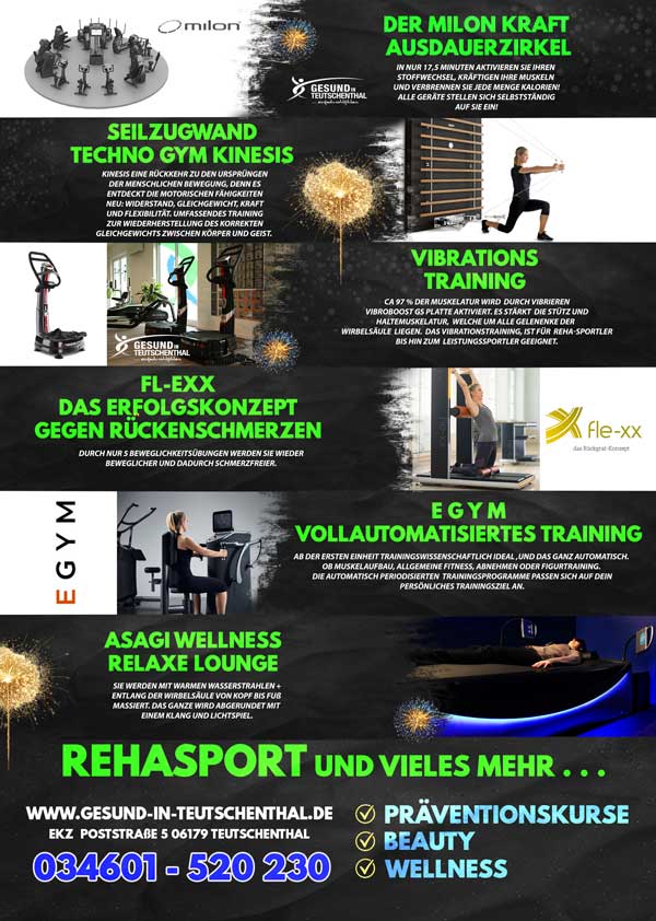 Fitnessangebote und Wellness im Überblick